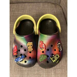 Crocs Kids Classic Polarized Tie-Dye Shoes with Jibbitz Size C8